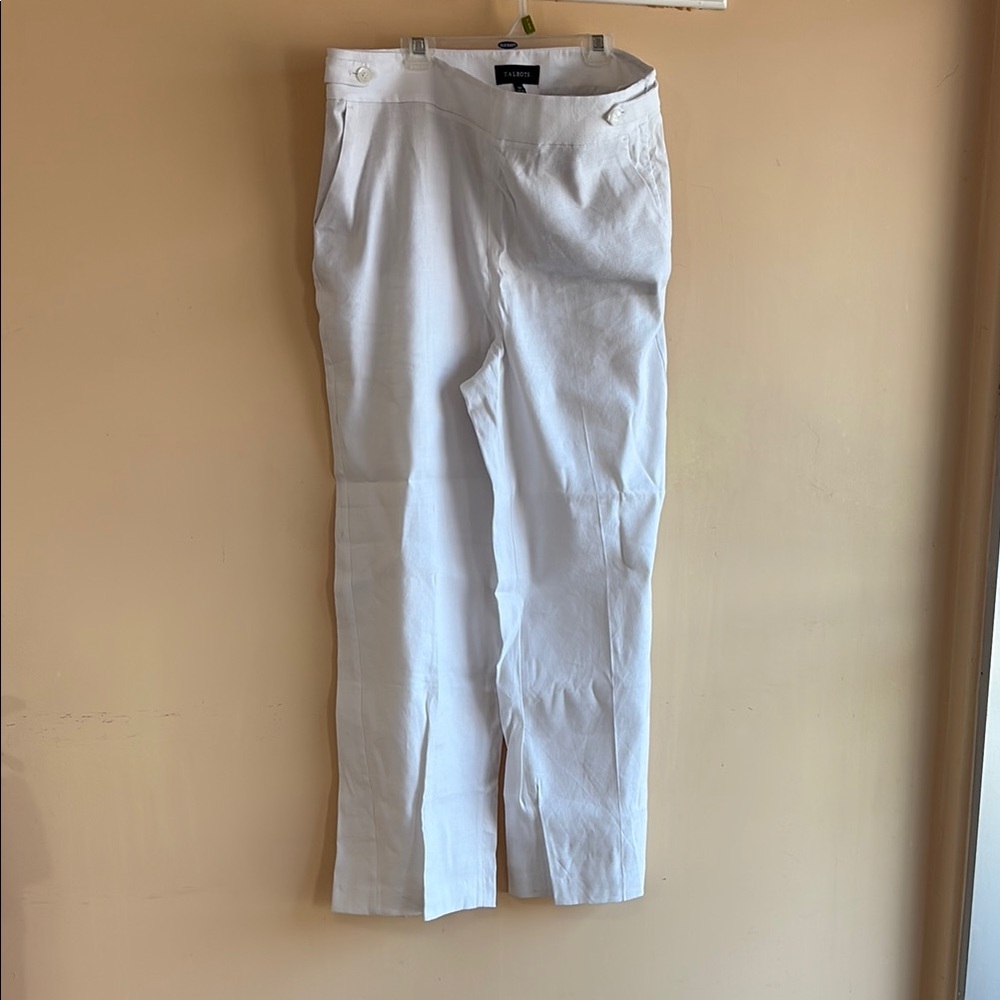 Talbots Women's White Boot Cut Pants